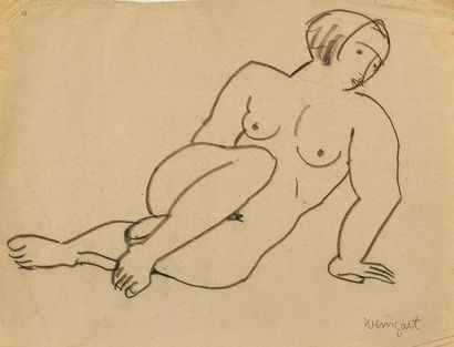 null Joachim WEINGART (1895-1942)
« Modèle debout » et « modèle assis »
4 études...