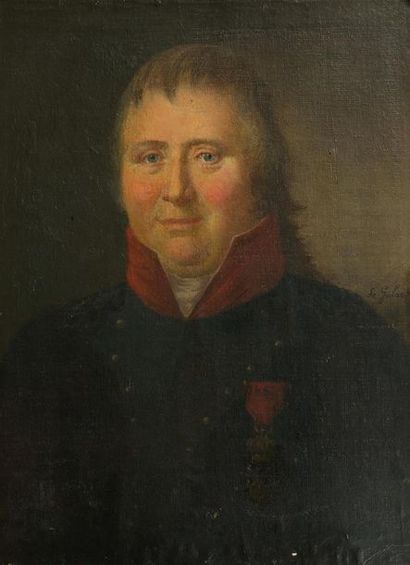 null Gustave de GALARD (1779-1841)
« Portrait d'homme portant une décoration »
Toile
60...
