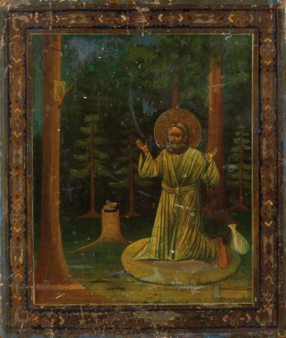null ICôNE : Saint Séraphin de Sarov
Il est représenté dans la forêt, agenouillé,...