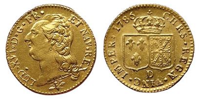 null LOUIS XVI. 
Louis d'or à la tête nue. 1786 D. Lyon. Gad.361 ( R). SUP