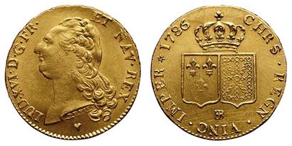 null LOUIS XVI.
Double Louis d'or à la tête nue. 1786 BB. Strasbourg. Gad.363 (R2)....