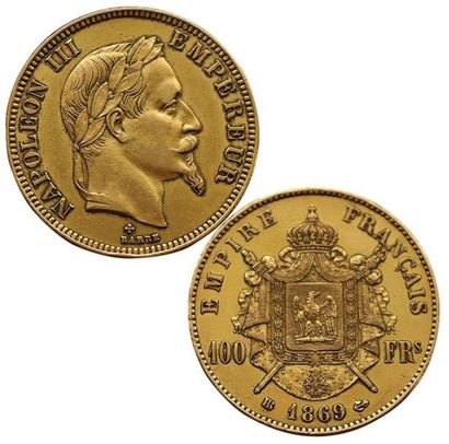 null NAPOLEON III.
100 Francs 1869 BB. Strasbourg. F.551/13. (Coll. JMA). TTB