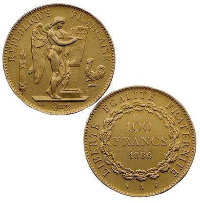 null IIIème REPUBLIQUE.
100 Francs Génie 1886 A. Paris. F.552/7. (Coll. JMA). TT...