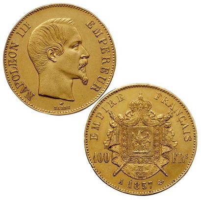 null NAPOLEON III.
100 Francs 1857 A. Paris. F.550/4. (Coll. JMA). TTB