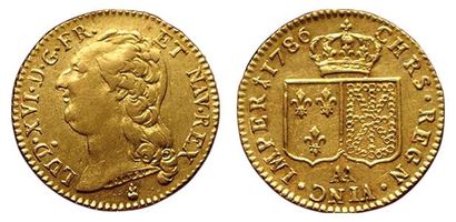 null LOUIS XVI.
Louis d'or à la tête nue. 1786 AA. Paris. Gad.361 ( R). (Coll. JMA)....