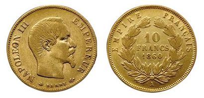 null NAPOLEON III.
10 Francs 1860 A. Abeille. F.506/10. TB+