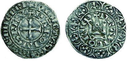 null CHARLES IV.
1322-1328. Maille blanche. 1,76 grs. Dy.243. TTB