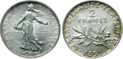 null IIIème REPUBLIQUE.
2 Francs Semeuse. 1899. Gad.532. SPL