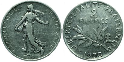 null IIIème REPUBLIQUE.
2 Francs Semeuse. 1899. Gad.532. SPL