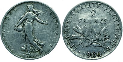 null IIIème REPUBLIQUE.
2 Francs Semeuse. 1900. Gad.532. TB+