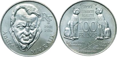 null Vème REPUBLIQUE.
100 Francs André Malraux. 1997. Gad.954. SUP