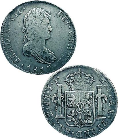 null MEXIQUE.
Ferdinand VII (1808-1821). 8 Reales. 1817. Km.111.5. TB+