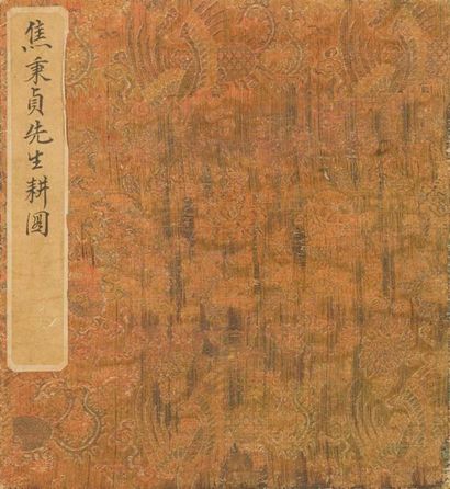 null Album de peintures à l'encre et couleur sur soie
Chine, fin du XIXème-début...
