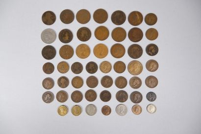 null Lot de pièces (Allemagne, Italie, Grande-Bretagne)