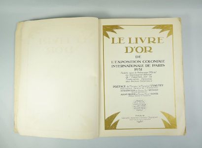 null Le Livre d'or de l'Exposition coloniale internationale de Paris 1931. Edité...