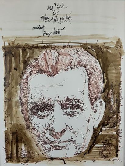 null Raymond MORETTI (1931-2005)
"Marcel Pagnol", 1975.
Lithographie titrée, datée,...