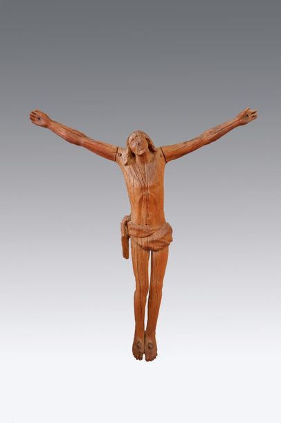 null Ecole du XXe siècle dans le goût du XVIIIe siècle
Christ en croix.
Sculpture...