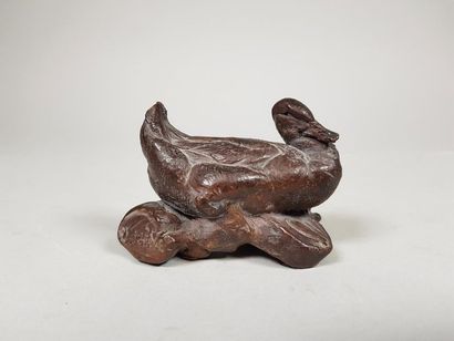 null Pierre-Jules MENE (1810-1879)
Le canard.
Rare sculpture en cire signée.
H :...
