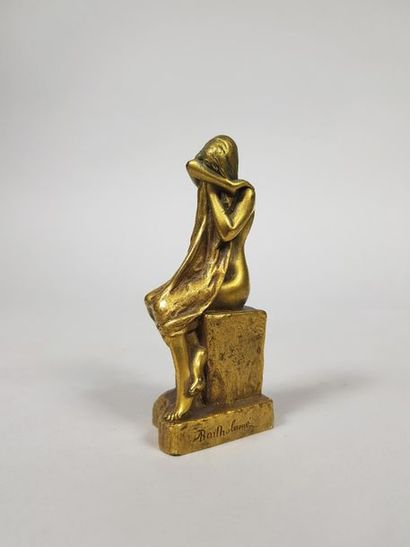 null Albert BARTHOLOME (1848-1928)
La pleureuse.
Epreuve en bronze à patine vieil...