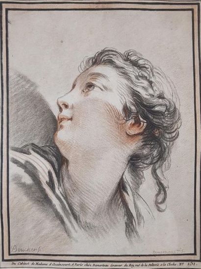 null Gilles DEMARTEAU (1750-1802) d'après François BOUCHER (1703-1770)
Portrait de...