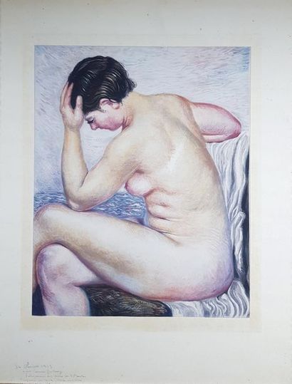 null Giorgio DE CHIRICO (1888-1978)
La baigneuse, 1923.
Héliogravure sur cuivre en...