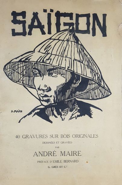null André MAIRE, Saigon, Quarante gravures sur bois originales en portfolio. G....