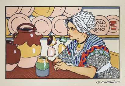 null Georges GÉO-FOURRIER (1898-1966)
Série de dix-neuf estampes en couleurs concernant...