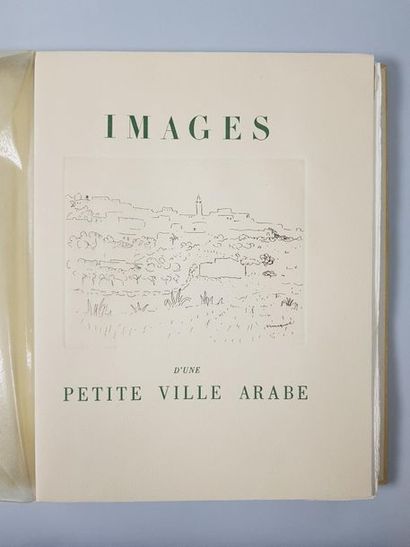 null Marcelle MARTY, Images d'une petite ville arabe, éditions Manuel Bruker. Gravures...