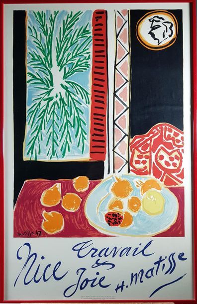 null D'après Henri MATISSE (1869-1954)
Nice travail et joie, 1947.
Affiche en couleurs...