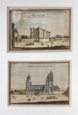 Ecole du XVIIIe siècle L'abbaye Saint Germain...
