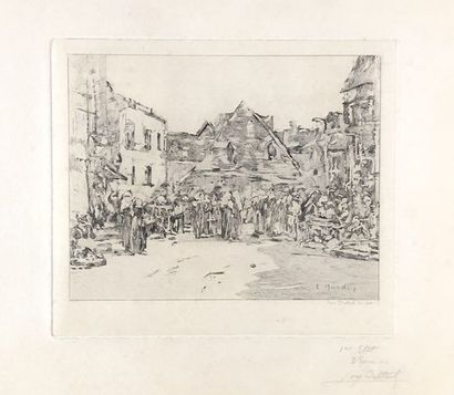 Loÿs DELTEIL (1869-1927) d'après Eugène BOUDIN...