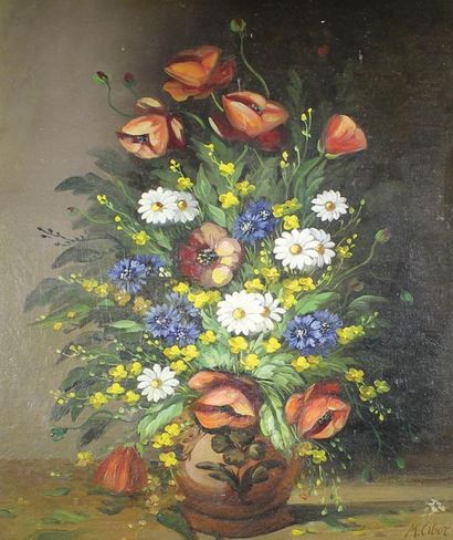 null M. CIBOR (XXe siècle)

Le bouquet de fleurs des champs. 

Huile sur carton signé...