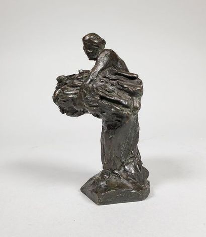 null Aimé-Jules DALOU (1838-1902)
Porteuse de gerbes.
Epreuve en bronze à patine...