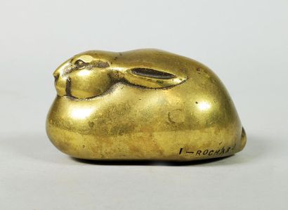 null Irénée ROCHARD (1906-1984)
Le lapin boule.
Epreuve en bronze à patine d'usage....