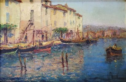 null Vincent MANAGO (1880-1936)
Les Martigues.
Huile sur toile signée en bas à droite.
38...