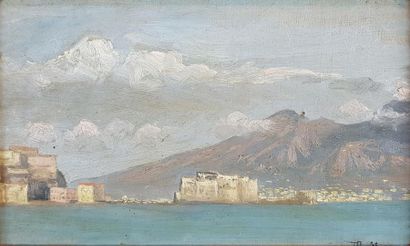 null Paul LECUIT-MONROY (born in 1858)
Antibes.
Oil on monogrammed panel on the lower...