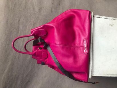 null SAC REPETTO CUIR ROSE