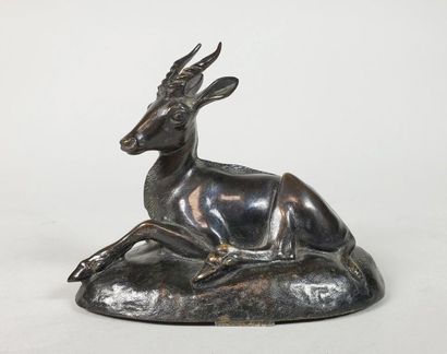 Irénée ROCHARD (1906-1984) La gazelle. Impala....