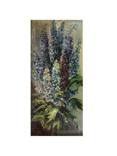 null Ecole du XIXe siècle
Les lilas.
Huile sur toile.
Provenance : succession Daurelle.
74...