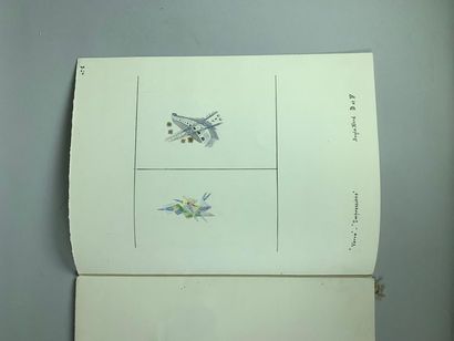null André MARGAT (1903-1999)
Set design project.
Fourteen watercolours in two notebooks...