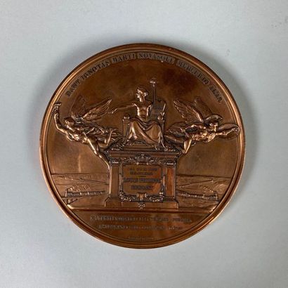 null Antoine BOVY (1795-1877)
Importante médaille commémorative de la loi du 11 juin...