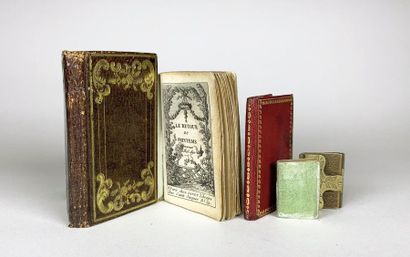 [ALMANACHS]. 4 volumes in-32 et in-64, dont...