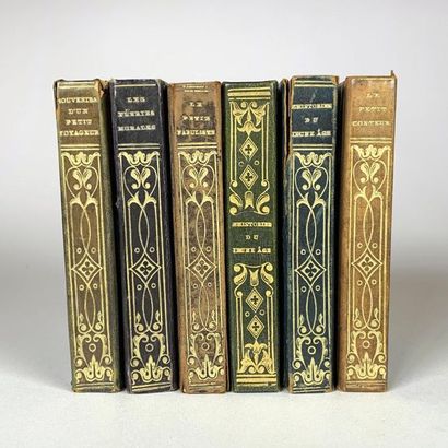 null PETITE BIBLIOTHÈQUE de la JEUNESSE. Paris, Marcilly, s.d. (vers 1830). 6 volumes...