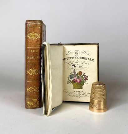 null The LITTLE BASK of FLOWERS. Marcilly, n.d. (circa 1820). In-32 (5.5 x 3.8 cm),...