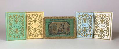 null The FOUR ELEMENTS (sic). Paris, Maulde and Renou, n.d. (ca. 1820). 4 volumes...