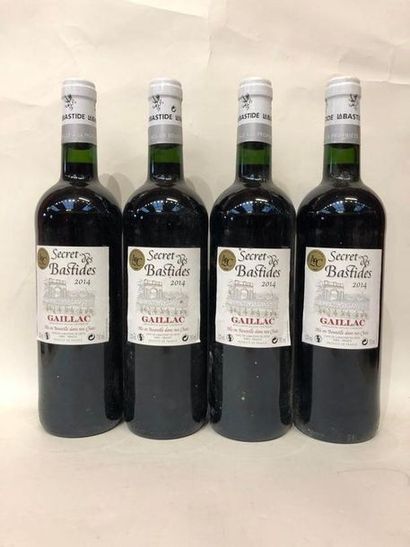 null Quatre bouteilles de Gaillac, Secret des Bastides, 2014