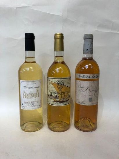 null Trois bouteilles de vin blanc :
- Comté Tolosan, Famille Guibaud, Renaissance
-...