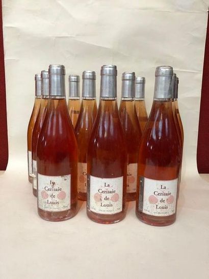 null Douze bouteilles de rosé Cerisaie de Louis