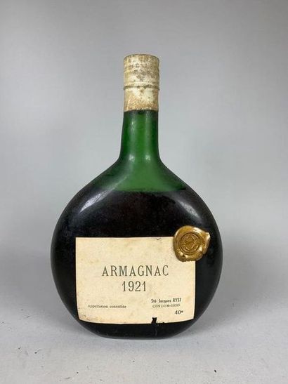 null Une bouteille d'Armagnac Ryst Condom-Gers 1921 (B)