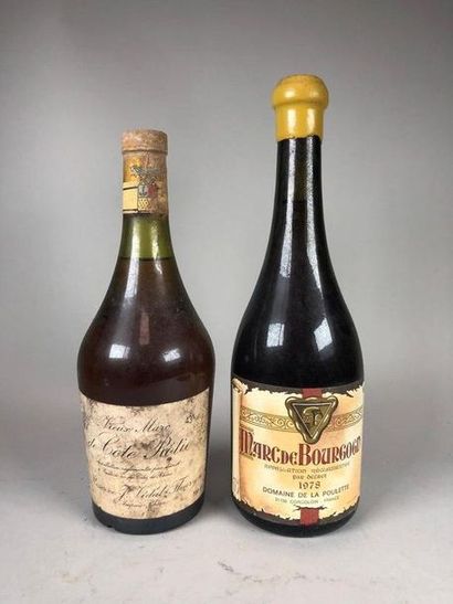 null Lot composé de :
- une bouteille de marc de Bourgogne Domaine de la Poulette...